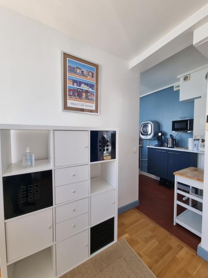Studio Malouin - Sur La Digue De Malo Les Bains Avec Vue Sur Mer Eksteriør bilde